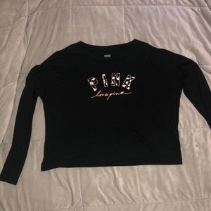 long sleeve cropped shirt